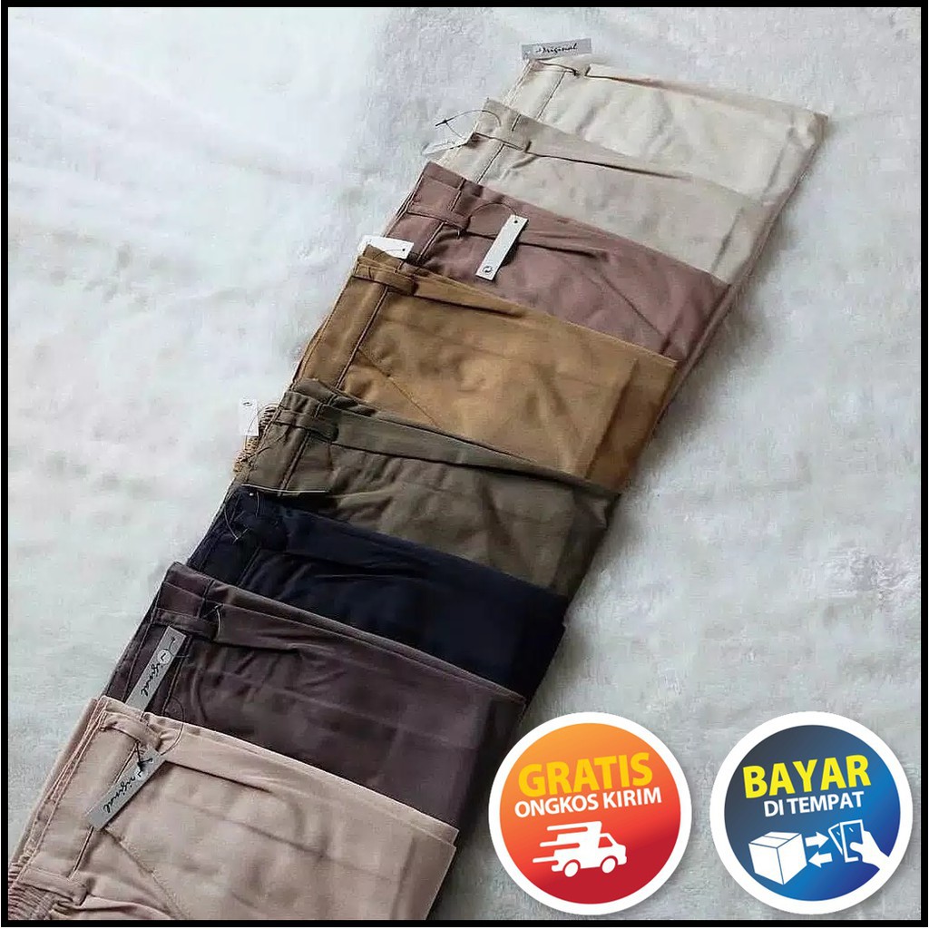 BAGGY PANTS PREMIUM AMERICAN DRILL CELANA PANJANG WANITA CELANA KANTOR KERJA