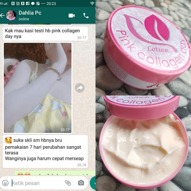 Hb pemutih pink collagen day