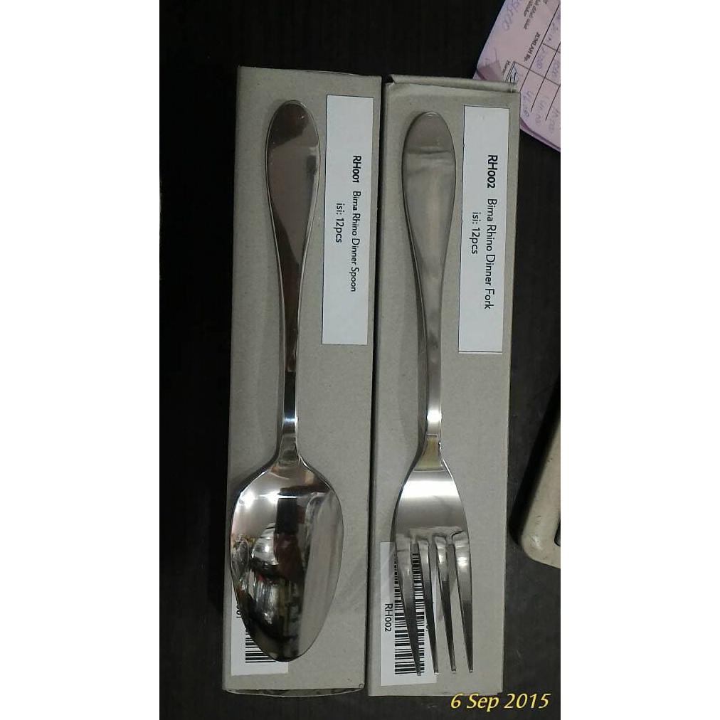 Bima Rhino Garpu/Sendok Stainless - Sendok Makan
