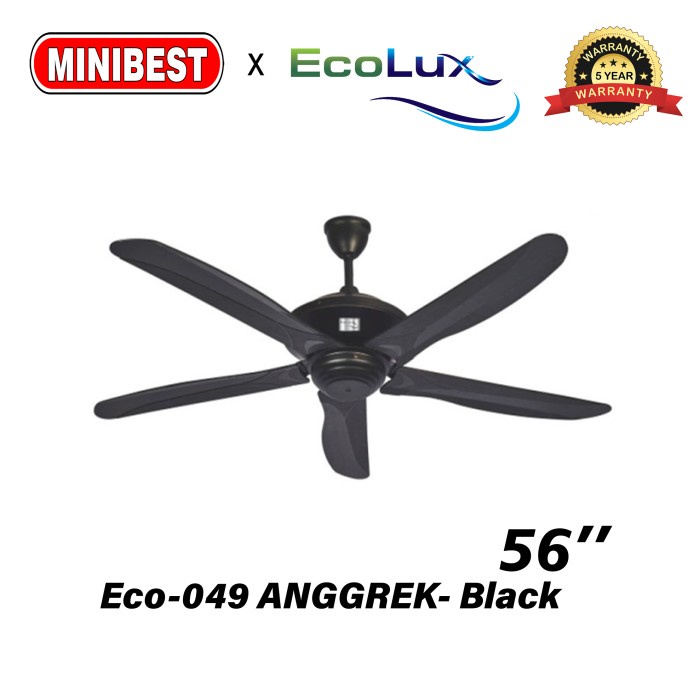 MB Ecolux fan / Kipas Angin Plafon / Ceilling fan Ecolux Eco-049 ANGGREK