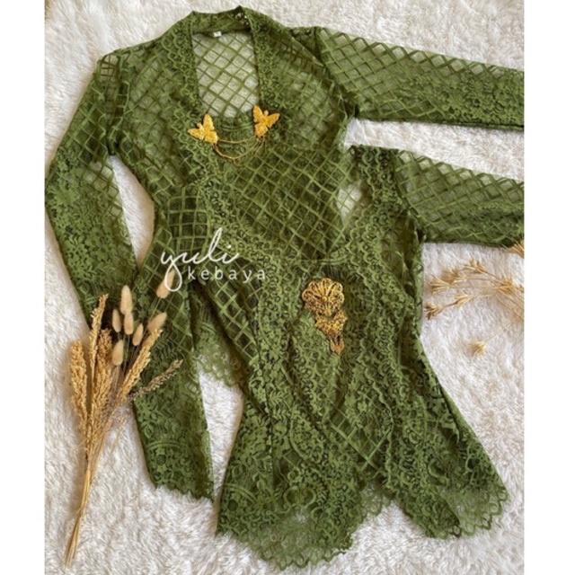 Kebaya Kutubaru Bali Jadi Semi Italy Norvina Premium | yuli_kebayabali