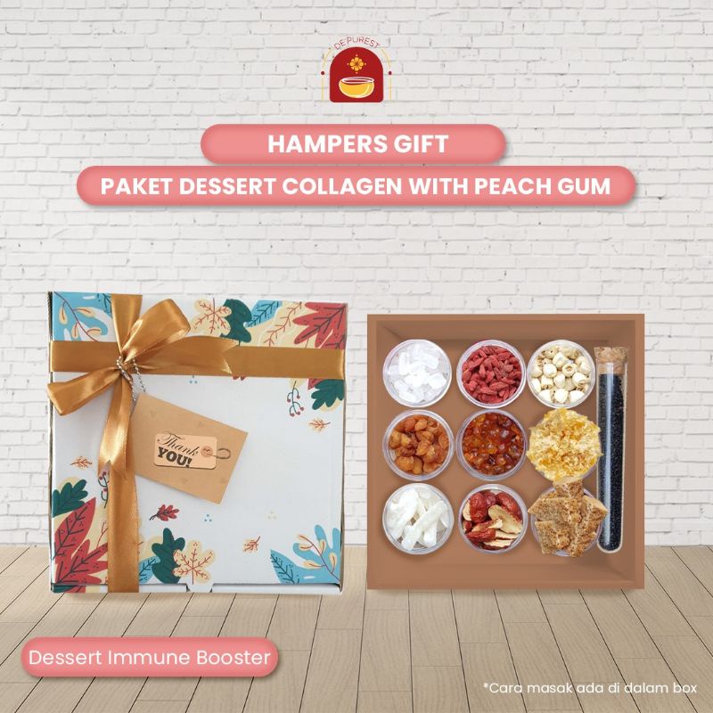 

Hampers Gift Birthday Kado Ulang Tahun Paket Peach Gum Collagen 10 in 1 Free Greeting Card