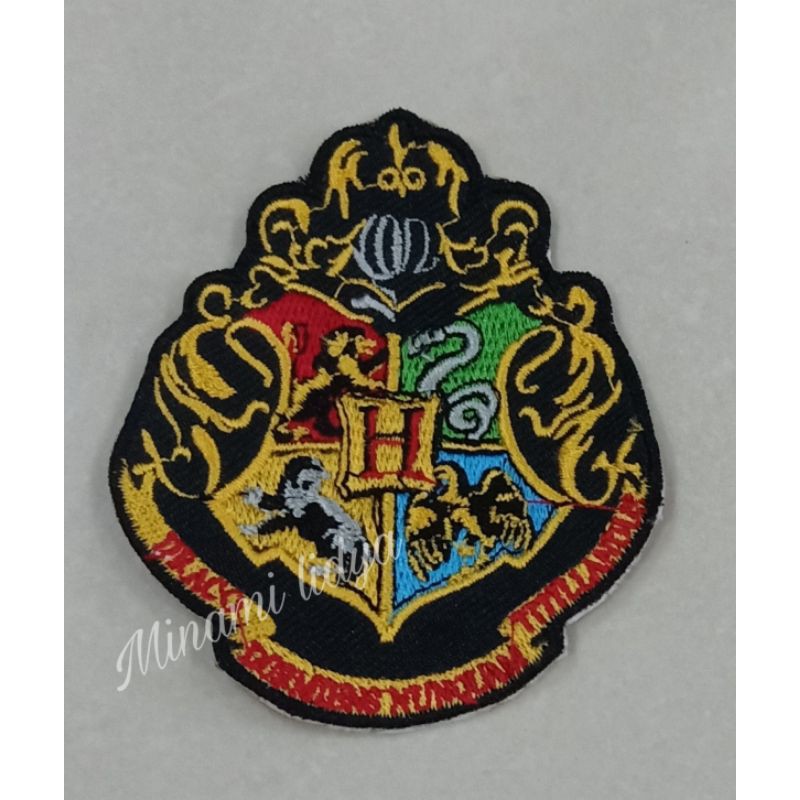 bordir emblem patch harry asrama sihir ukuran besar / kecil