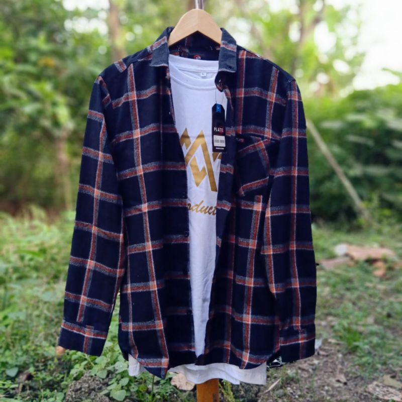 kemeja wanita kemeja flanel wanita flanel wanita kemeja kotak-kotak wanita flanel-B4