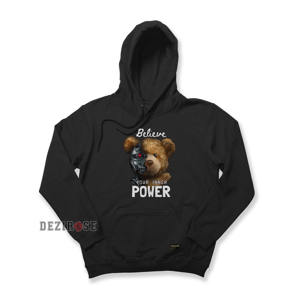 DEZIROSE Hoodie Jumper Bear Believe (Sablon) Size M-XXL ( Pria &amp; Wanita )