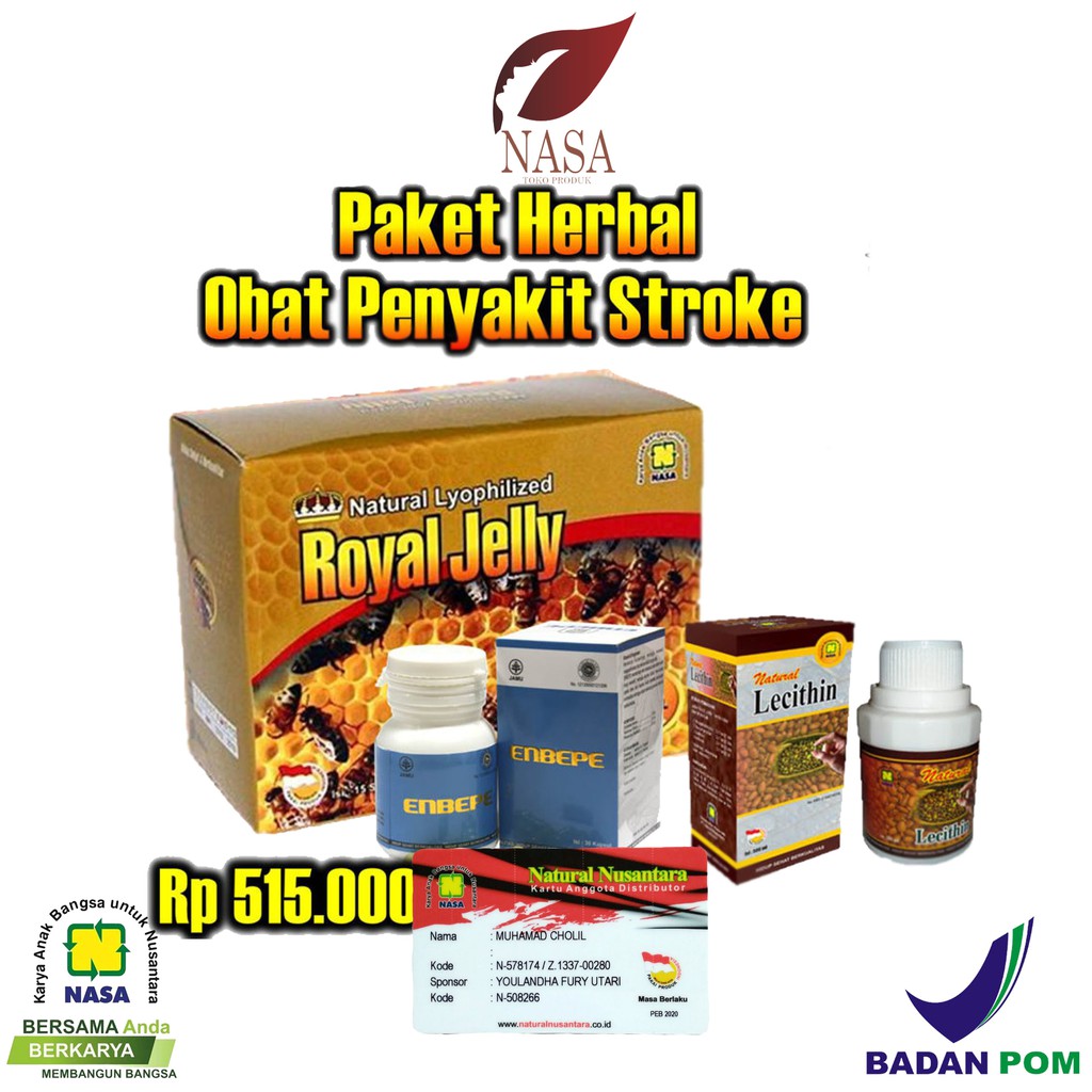Paket Lengkap Obat Stroke Natural Herbal Nasa / Toko Produk Nasa