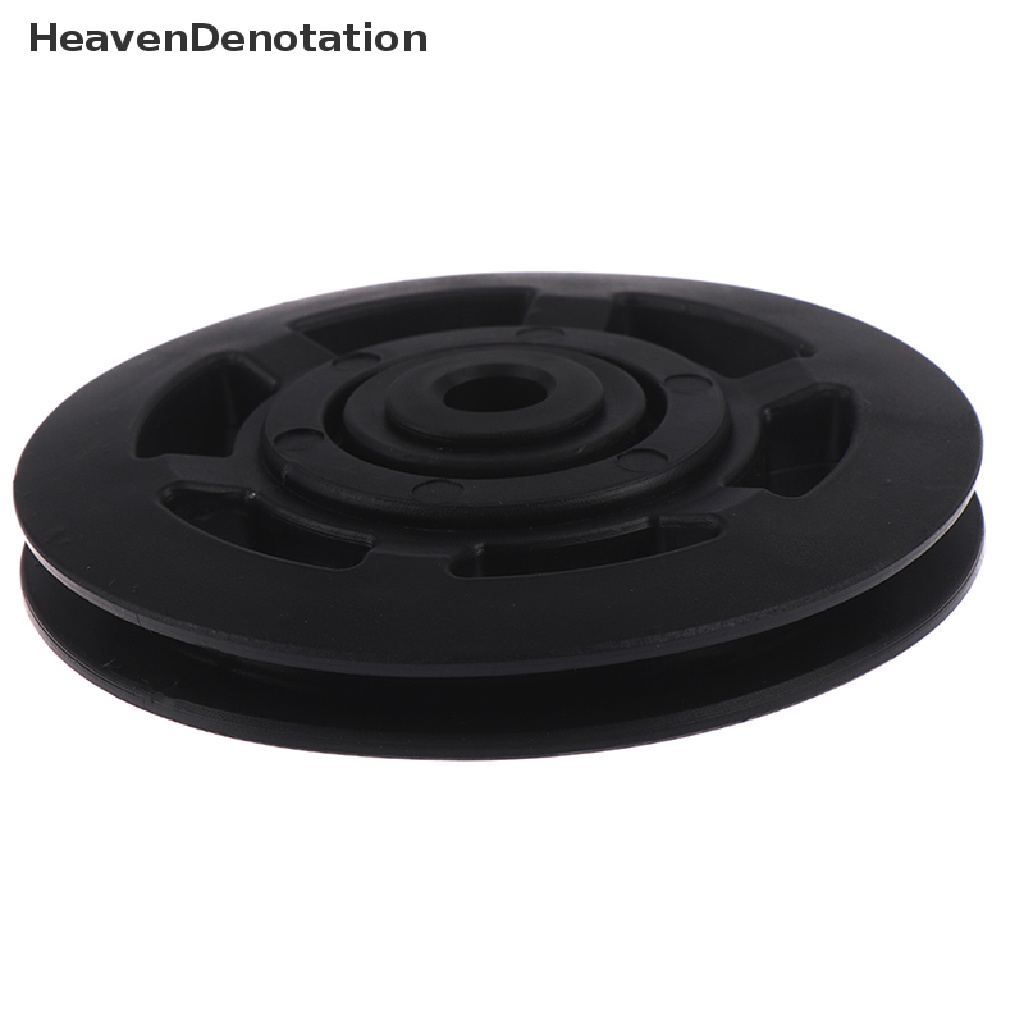 [HeavenDenotation] 95mm Black Bearing Pulley Wheel Cable Gym Equipment Part Wearproof