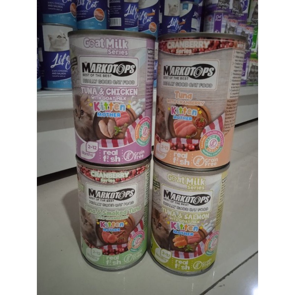 makanan kucing markotops kaleng 400Gram cat food makanan basah for kitten