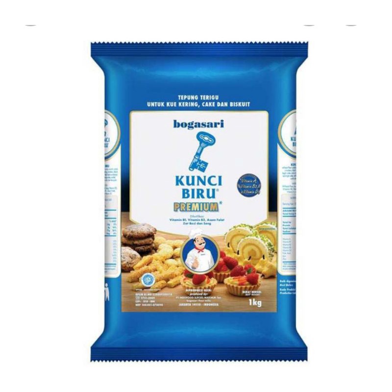 

(instant saja) KUNCI BIRU Tepung Terigu 1000 g 1kg