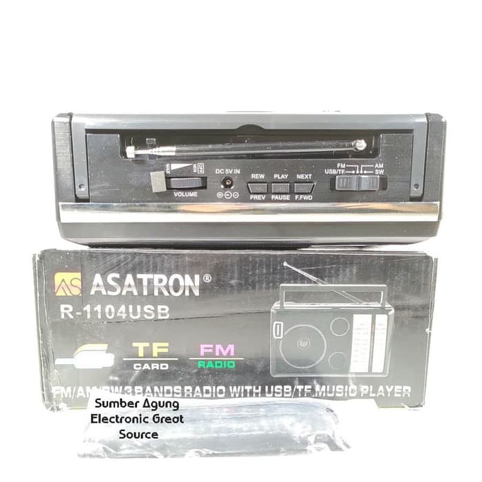 Asatron Speaker Radio R1104 R1104USB 1104 Senter FM AM SW 3Bands USB T