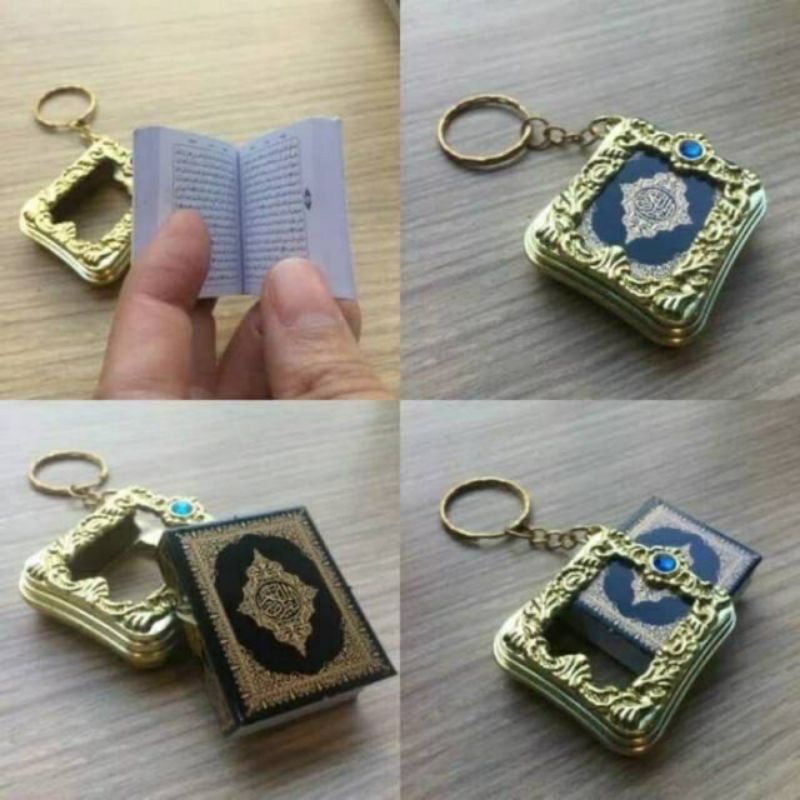 Alquran Mini Gantungan Kunci Kitab Suci Alquran Qur'an Mini Baca
