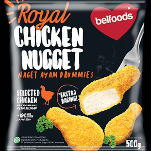 

Belfoods Royal nugget drummies 500 gr