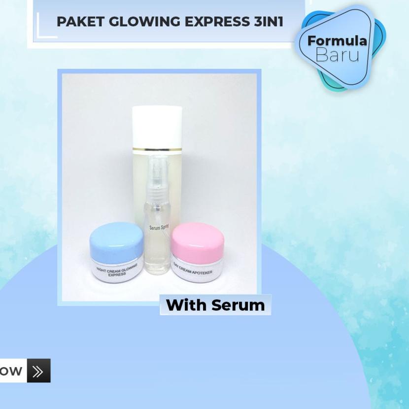 PAKET FARMA WDC GLOWING EXPRESS 3IN1+SERUM