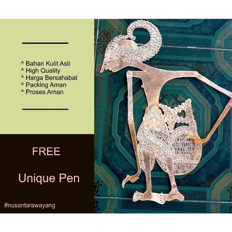 Wayang Kulit Kerbau Arjuna Putihan Alusan