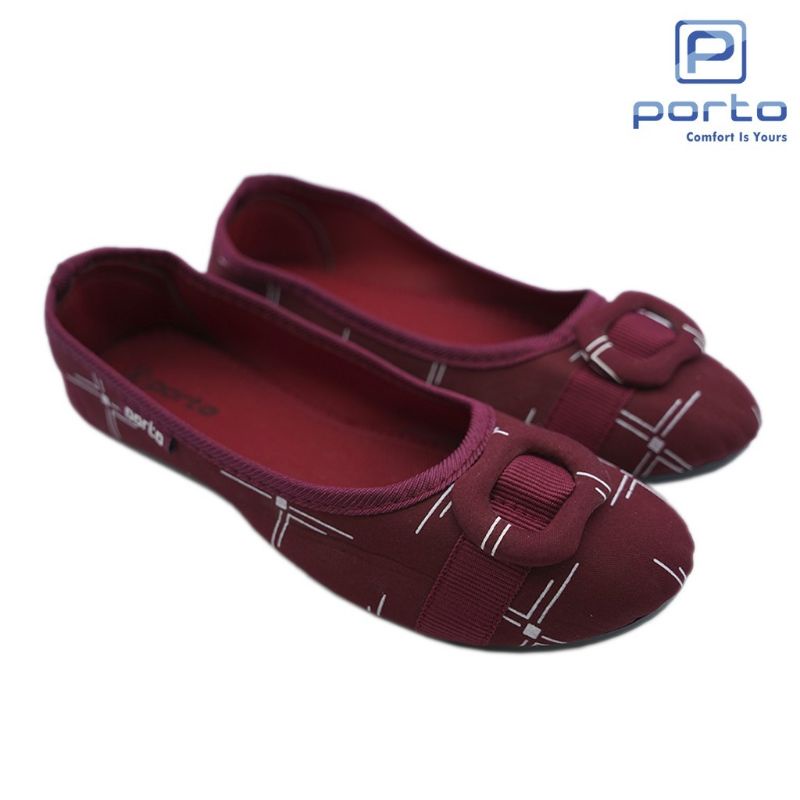 Sepatu flat wanita flat shoes terbaru Porto ringan dan lentur