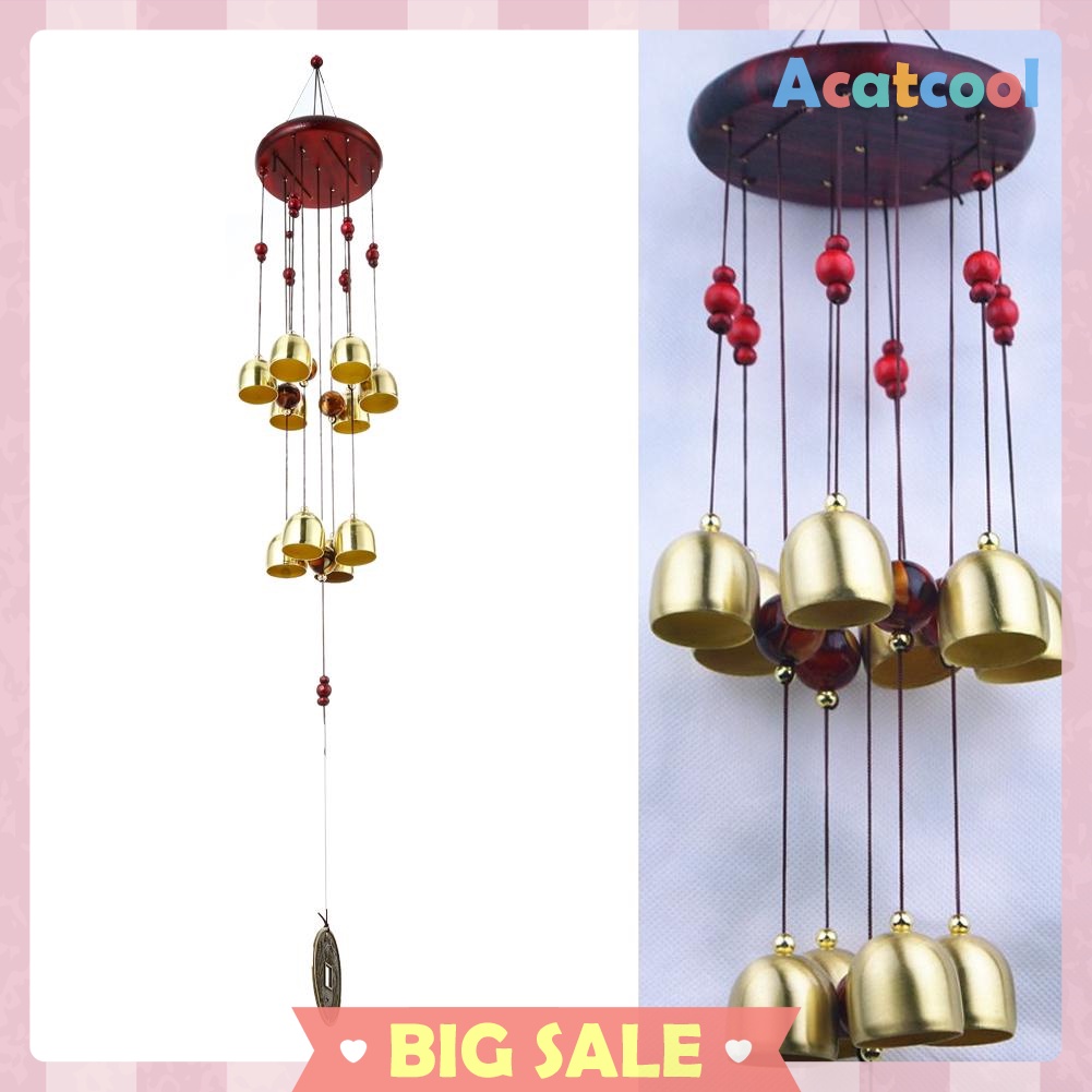 Outdoor Wind Chimes Living Yard Garden Tubes Bells Hanging Ornaments Gift