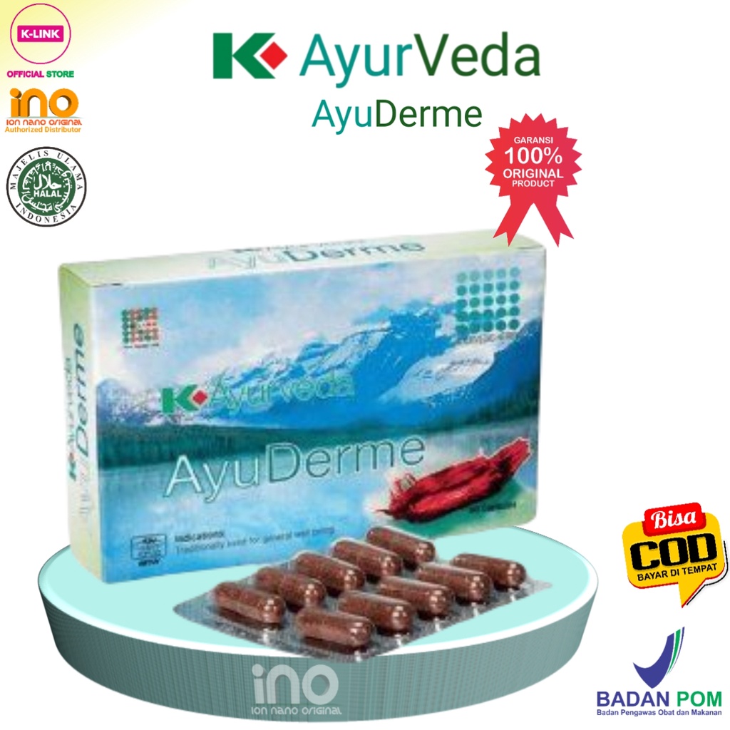 

AYURVEDA AYUDERME ORIGINAL KBLINK MENINGKATKAN KESEHATAN KULIT ALERGI GATAL GATAL KORENG RUAM