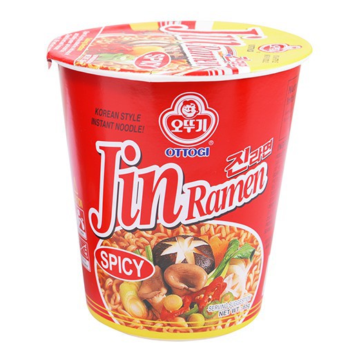 

Ottogi Jin Ramen Hot Cup Bowl 65gr (NON HALAL)