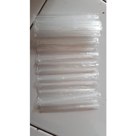 Sedotan AQUA GELAS ecer harga perpack (24 biji)