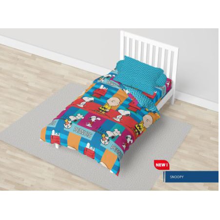 Sprei Single California Motif Snoopy Uk. 120x200