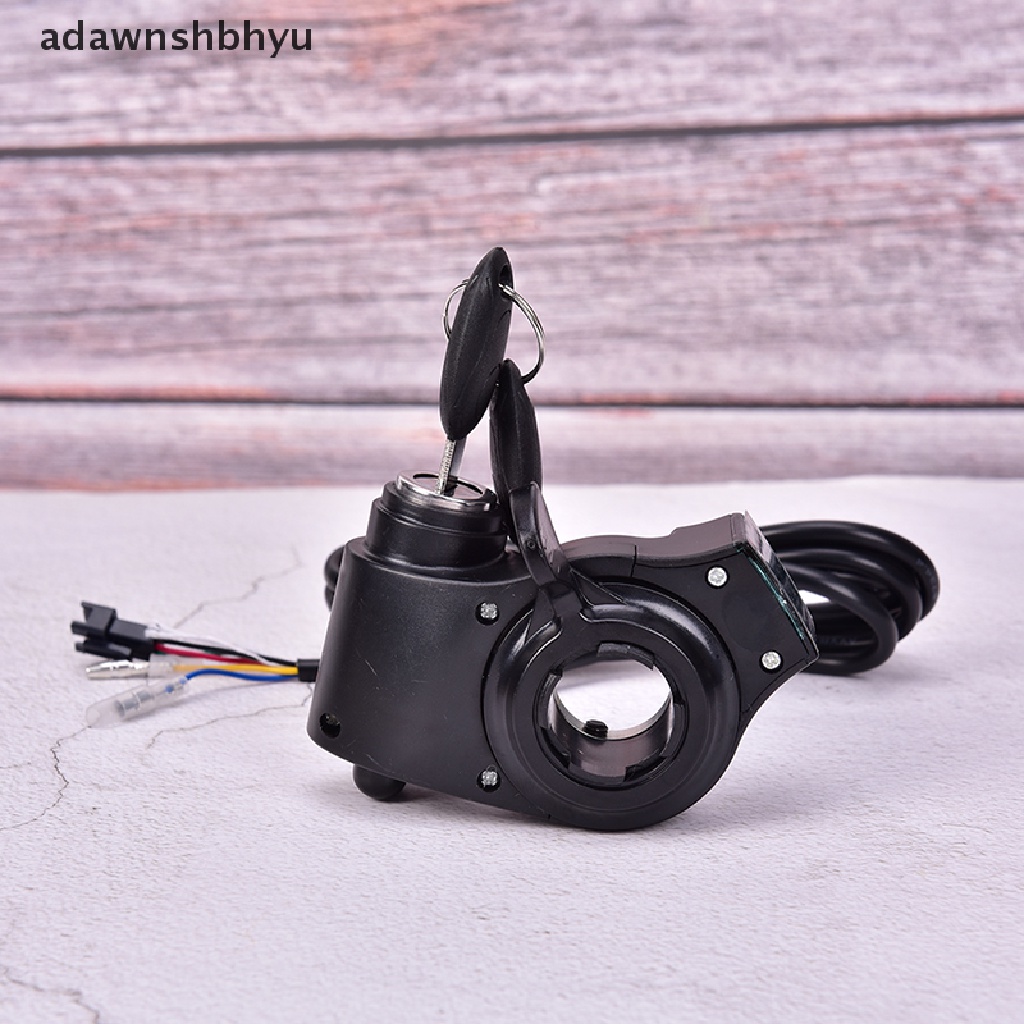 Adawnshbhyu Bikes Finger Thumb Throttle Dengan Power Switch LCD Display Switch Stang Grips