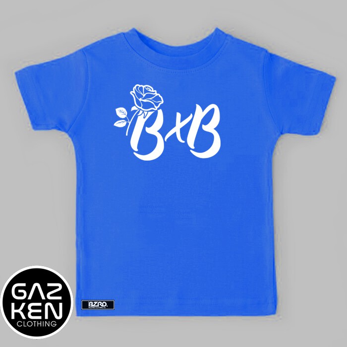 Kaos Anak BXB Mawar Biru Blue Rose MB Baju Fans Betrand Peto Bensu x Bentu Umur 3 sampai 12 tahun