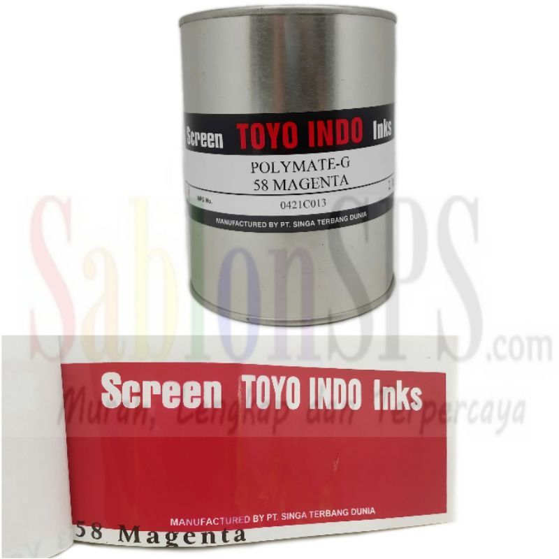 TINTA TOYO POLYMATE MAGENTA G58 MAGENTA TINTA SABLON PLASTIK 1kg