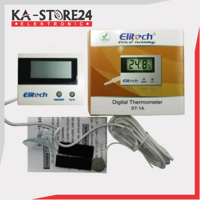 ST-1A DIGITAL THERMOMETER DIGITAL ELITECH PENGUKUR SUHU ST-1A ORIGINAL