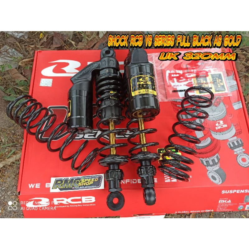 Shock Rcb Vs series full black as gold ukuran 320mm