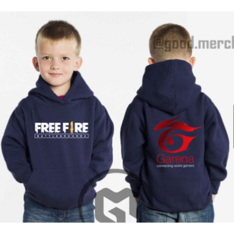 PROMO Jaket Hoodie anak Free Fire Garena