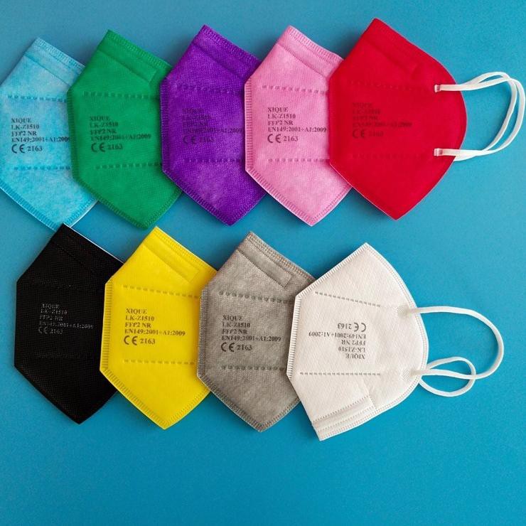 PREMIUM MASKER KN95 DEWASA WARNA TALI WARNA IMPORT 5-10PCS