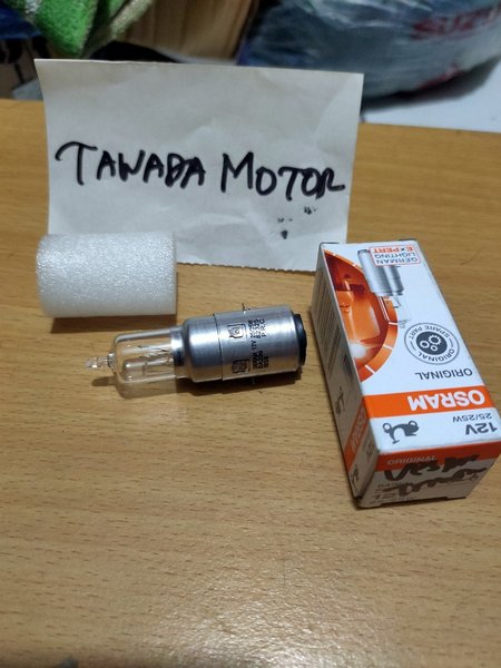 BOHLAM LAMPU DEPAN VESPA MERK OSRAM  25W-25W