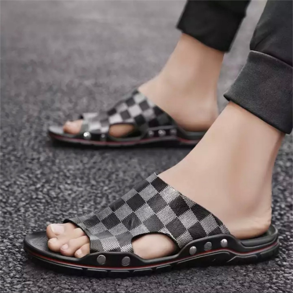 LUTTON - sandal slop pria trending 2022 - SANDAL SLOP CATUR