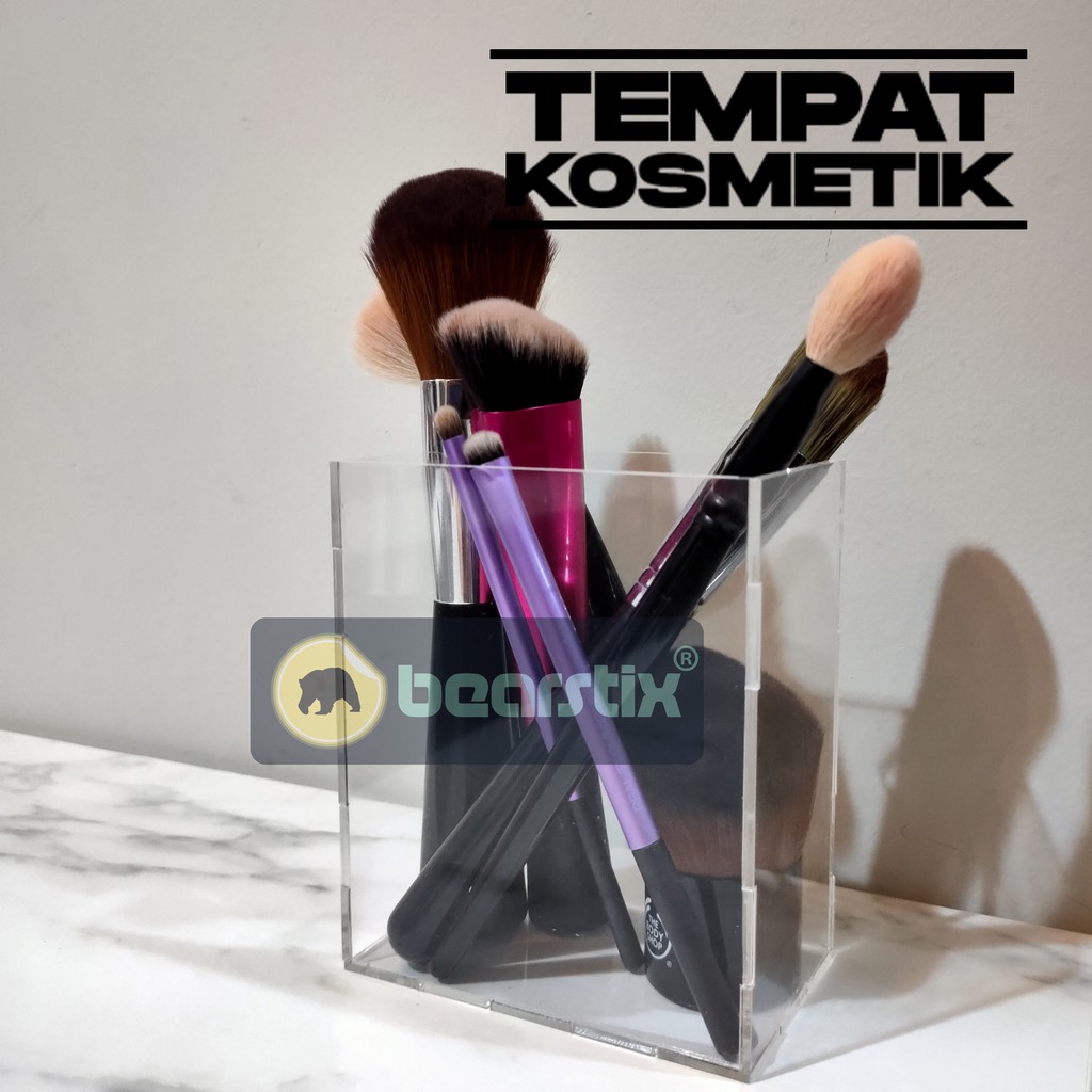 Bearstix Tempat Make Up Rak kosmetik kuas make up brush holder organizer tempat sisir salon