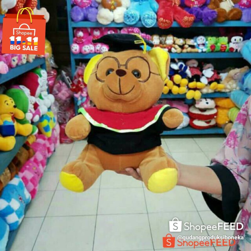 BONEKA WISUDA / BONEKA WISUDA KACAMATA / BONEKA BEAR WISUDA / BONEKA WISUDA MURAH / BONEKA  SARJANA 