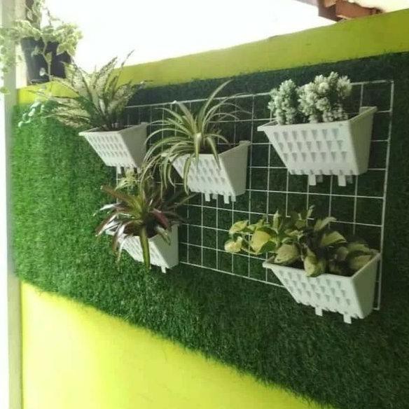 promo ram besi gantung rak pot dinding/tempel
