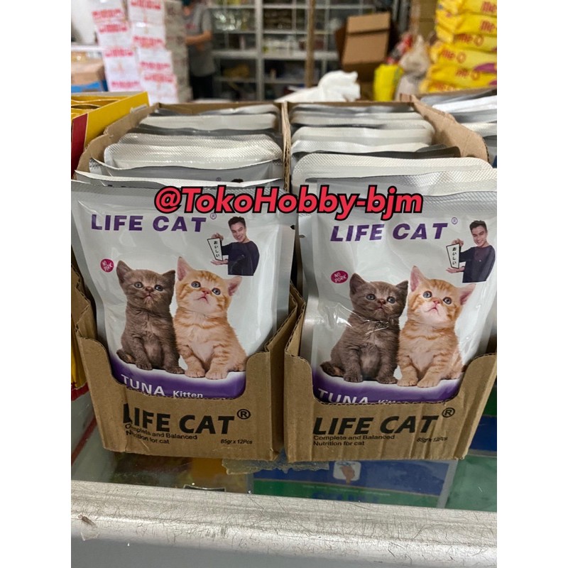 Life cat pouch basah kitten - life cat kucing junior perSACHET makanan basah kucing lifecat pouch