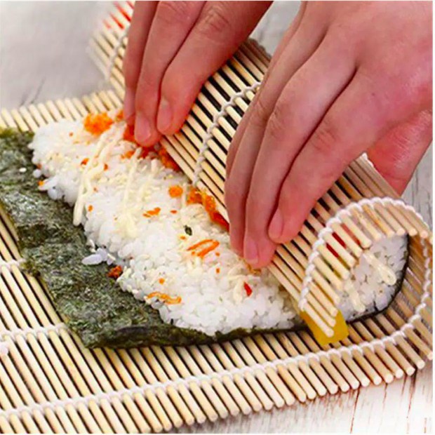 Tikar Gulung Sushi Roll Bamboo Sushi Maker Rolling Mat Alat Penggulung