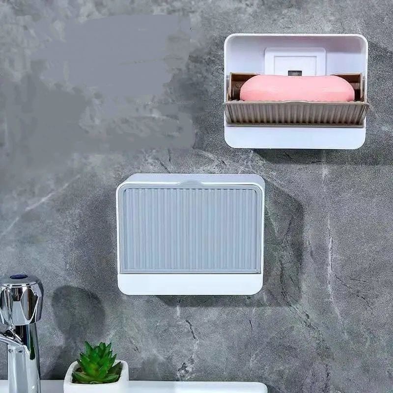 KOTAK SABUN MANDI BUKA TUTUP /TEMPAT SABUN BATANG TEMPEL DINDING