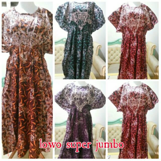 Daster lowo super jumbo ld 140cm baju tidur batik