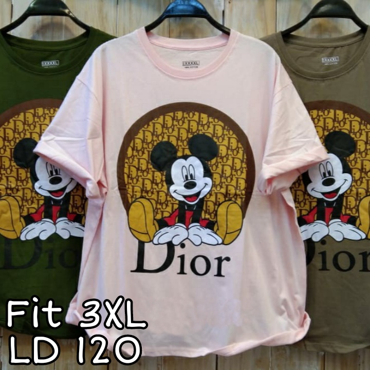 21979 - Kaos Cewek Jumbo Fit 3XL Baju Tshirt Atasan Wanita Bigsize Remaja ABG Dewasa Tmblr Tee Trend