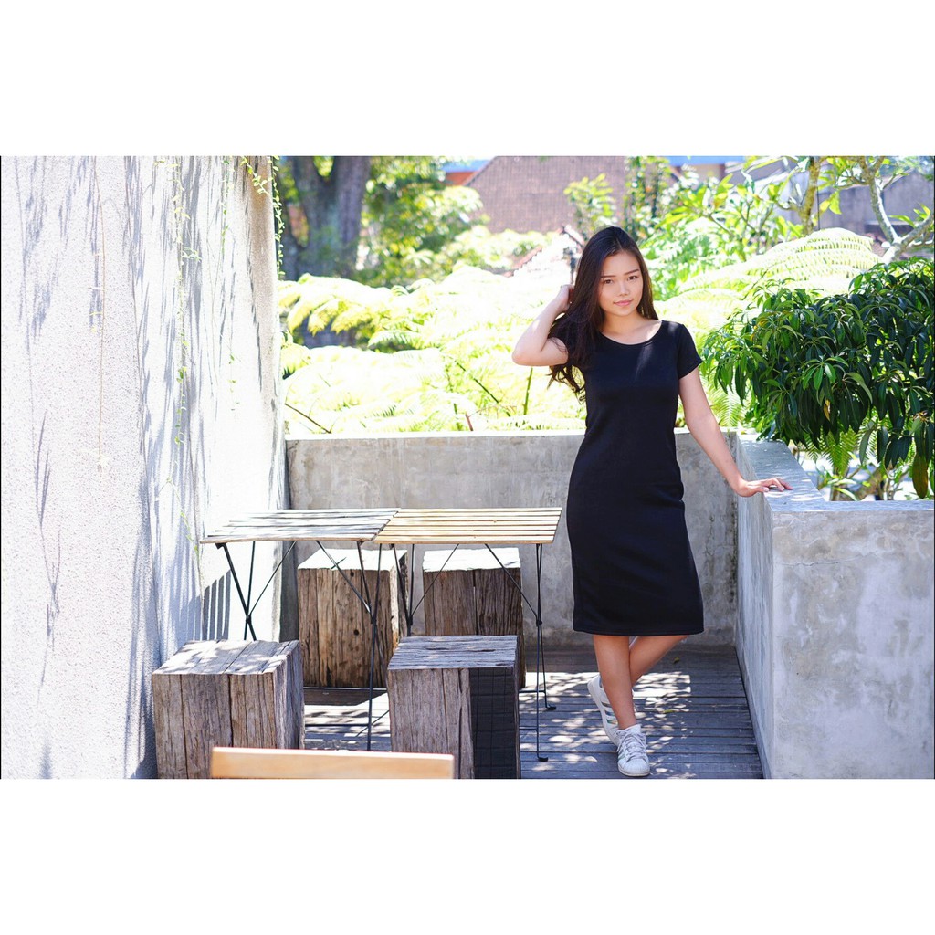 Scuba Bodycon Midi Dress