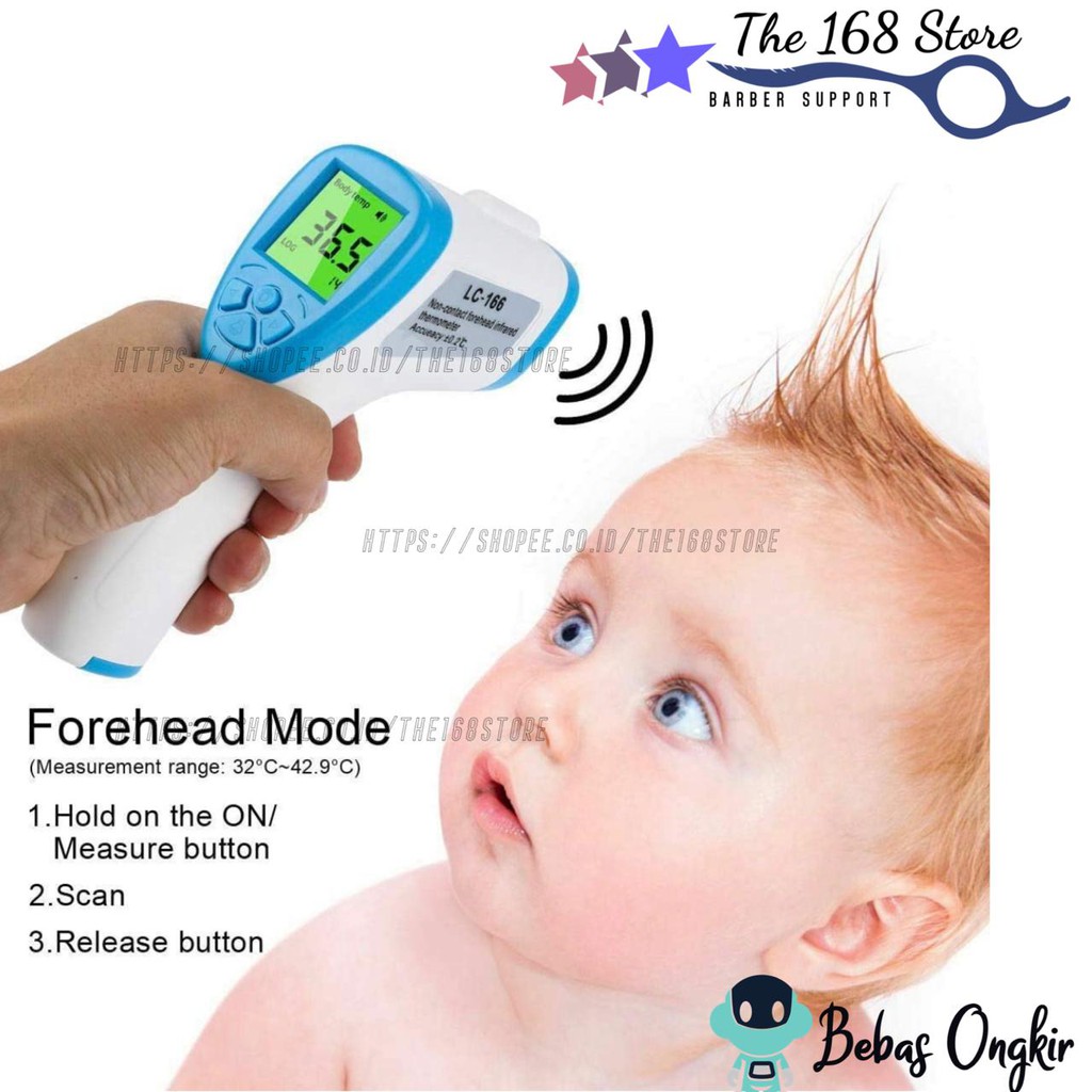 Termometer Infrared Digital Thermometer Tembak Alat Pengukur Suhu Badan