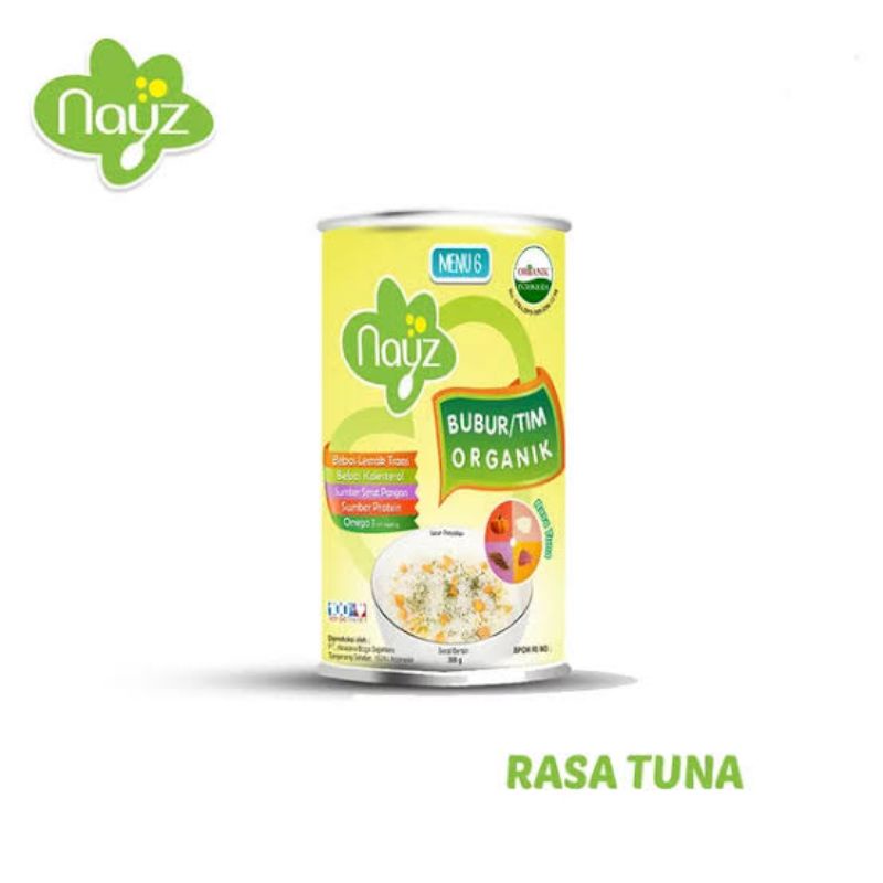 Nayz Bubur organic 150g rasa ikan tuna