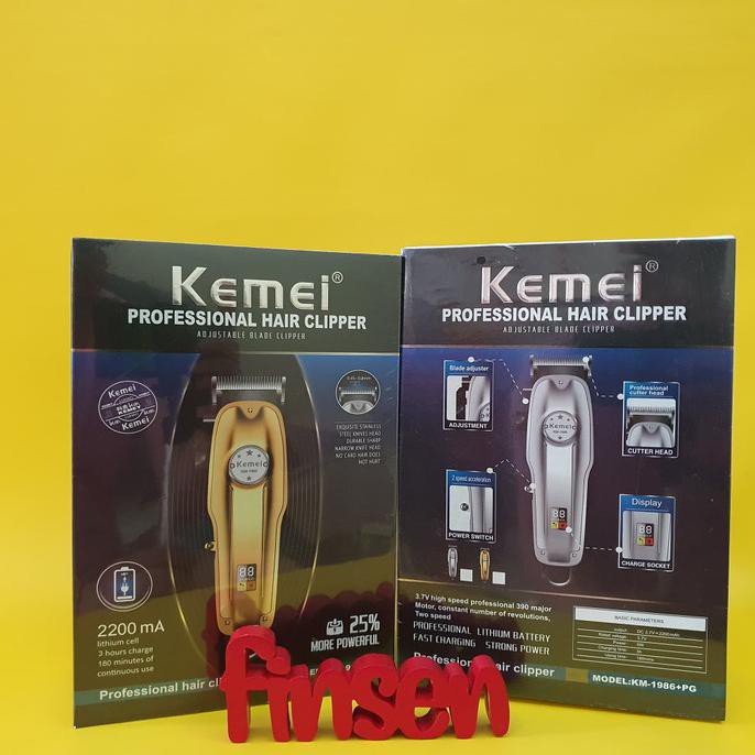 kemei km 1986 gold ORIGINAL/alat cukur rambut/hair clippers