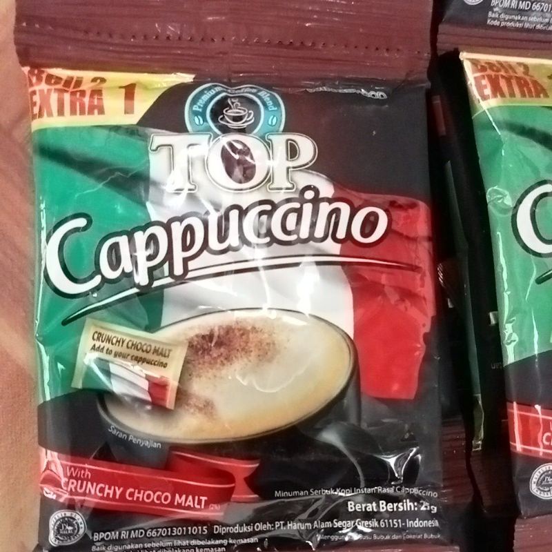 Cappucino Rty Kopi Top Cappuccino 25gr isi 15 sachet ( 1 renceng )