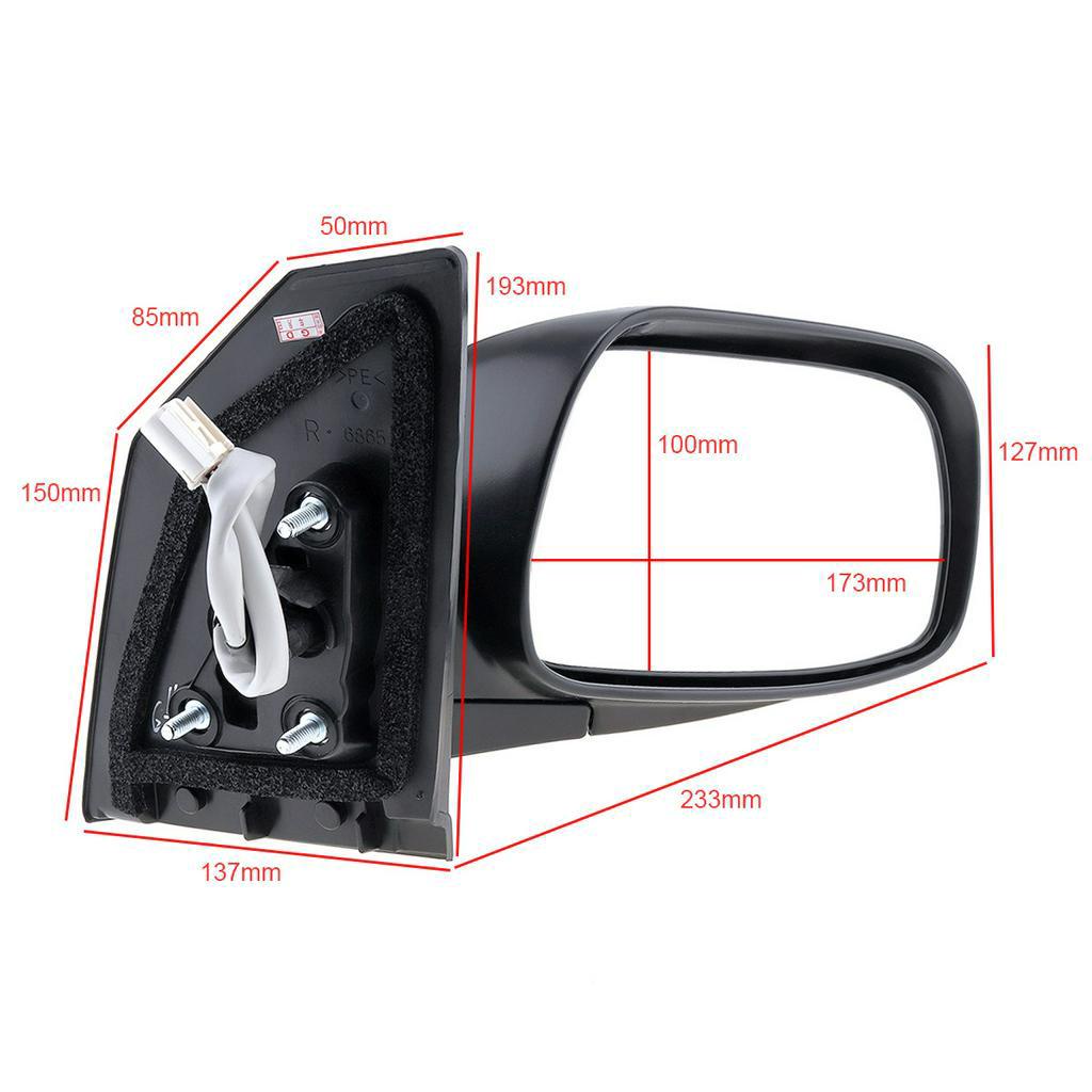 1 Pc Kaca Spion Samping Kanan Mobil Untuk Toyota Corolla Ce / Le / S / Xrs Sedan 4 2003-2008