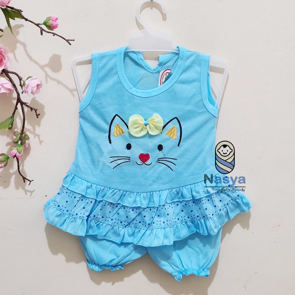 [N-023] Setelan baju bayi / setelan baju anak MURAH  (3-6m)