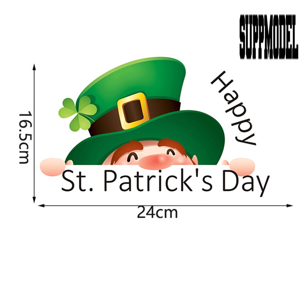 Stiker Jendela Mobil Motif Tulisan Happy St Patricks Day DIY