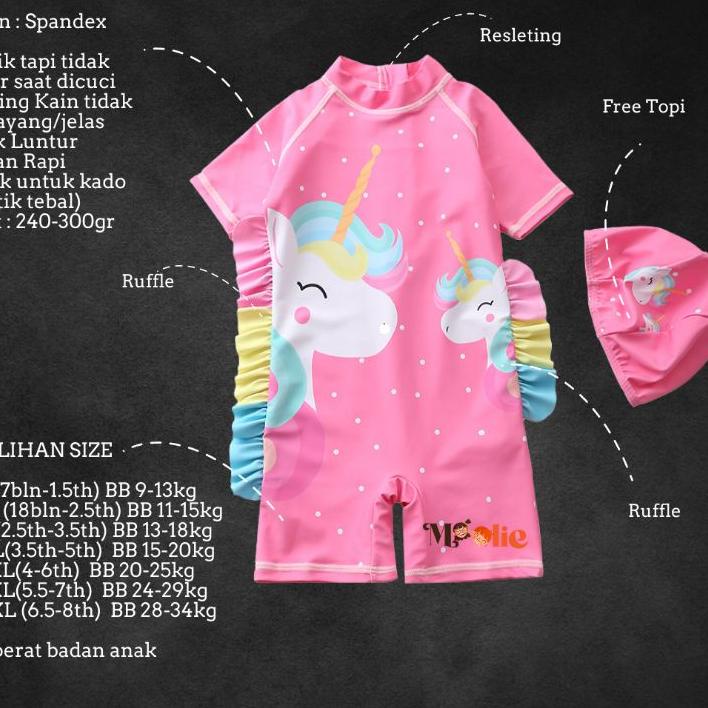 Baju Renang Anak Perempuan/Baju Renang Anak Laki/Swimsuit Perempuan/Baju Renang Bayi